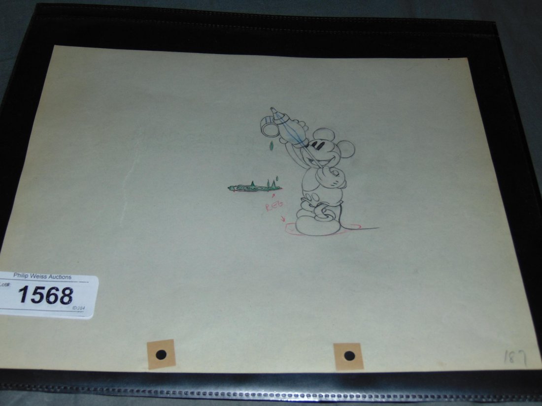 Mickey Mouse Production Drawing. (1 of 2)