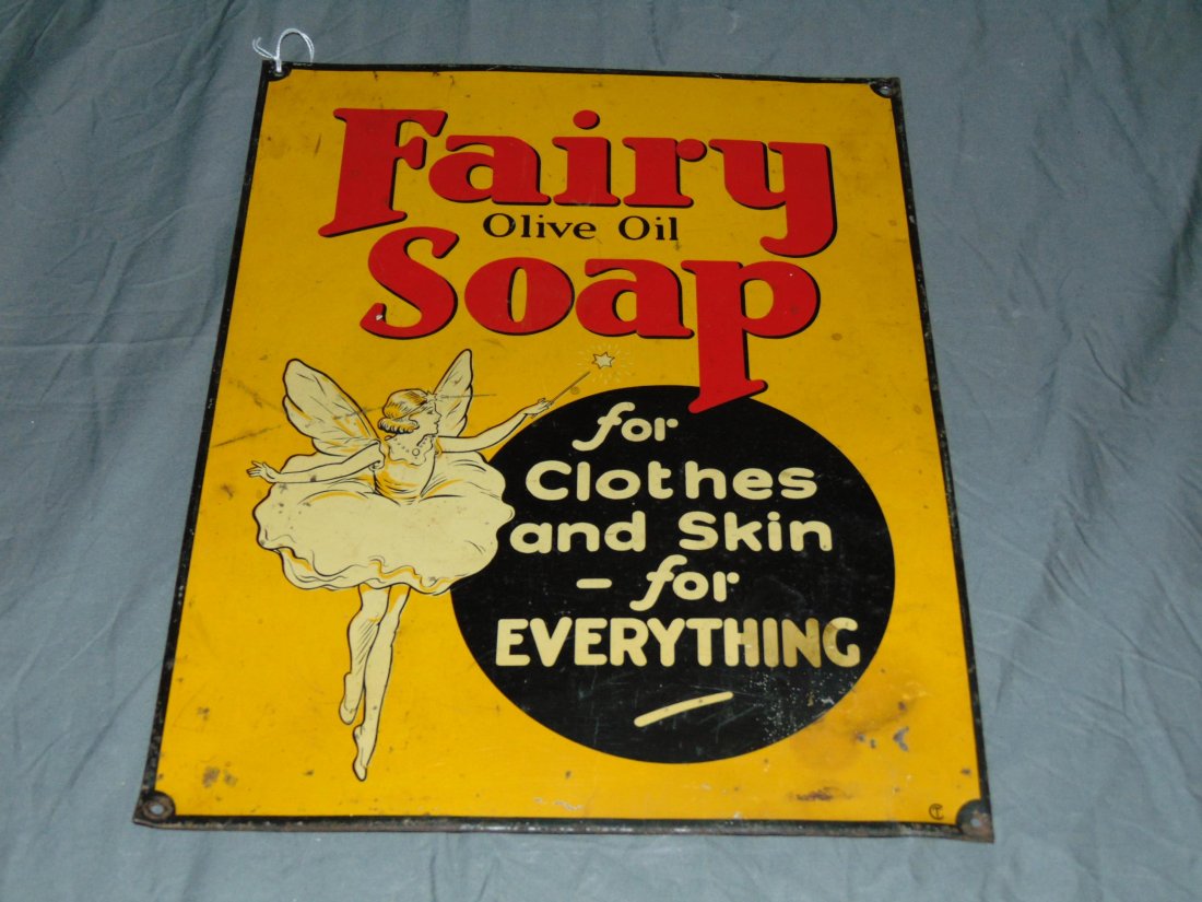 Fairy Soap Tin Advertising Sign. (1 of 4)