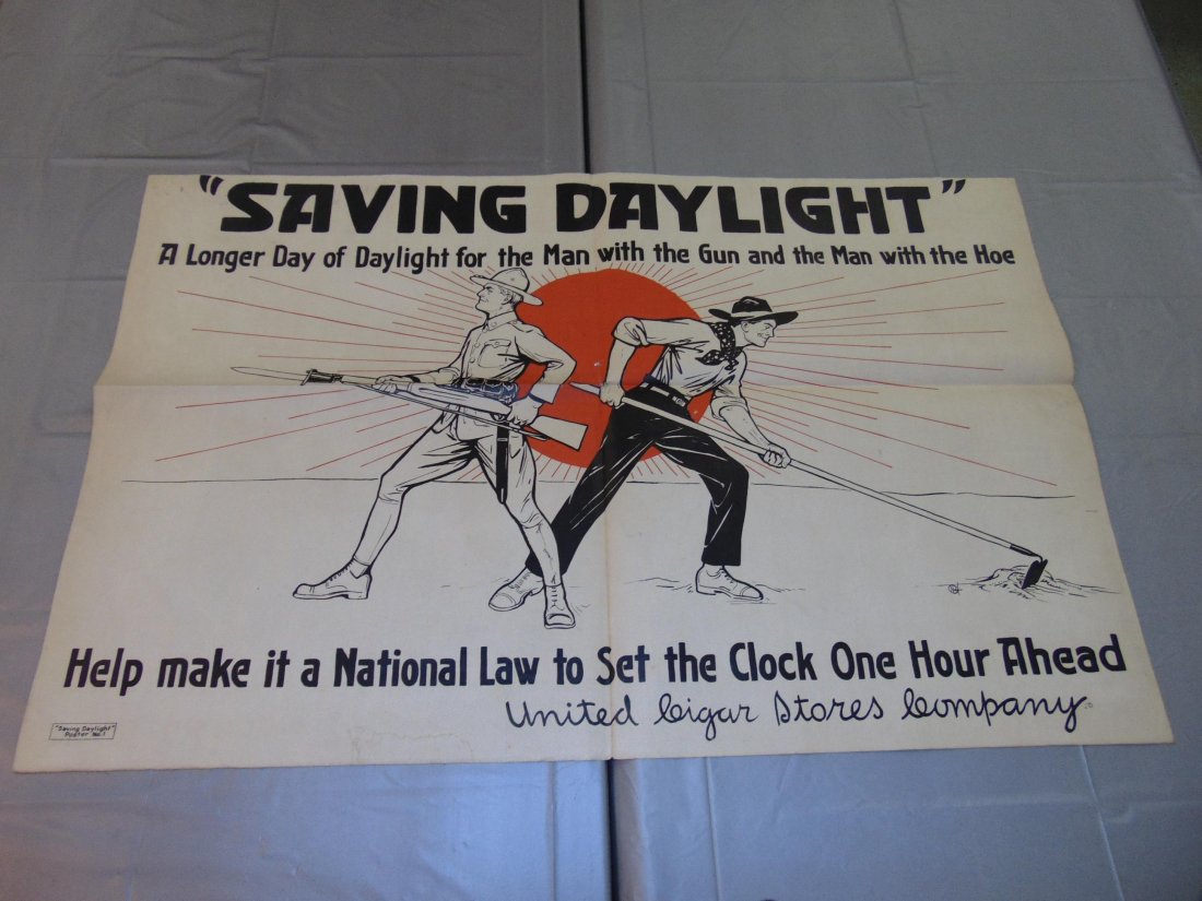 World War One Poster. Saving Daylight. (1 of 4)