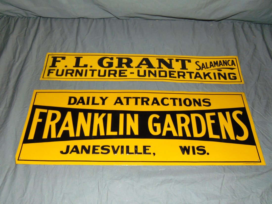 Lot Of Two Tin Advertising Signs. (1 of 5)