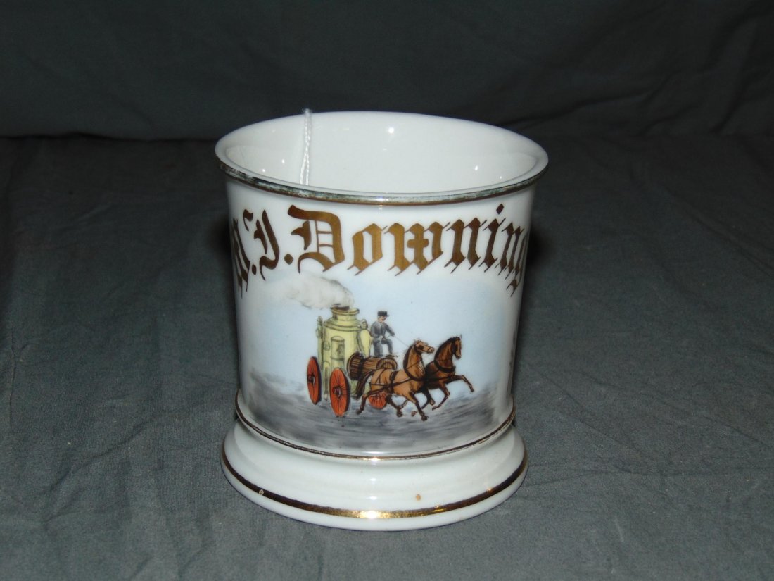 Occupational Shaving Mug. Fire Pumper. (1 of 4)