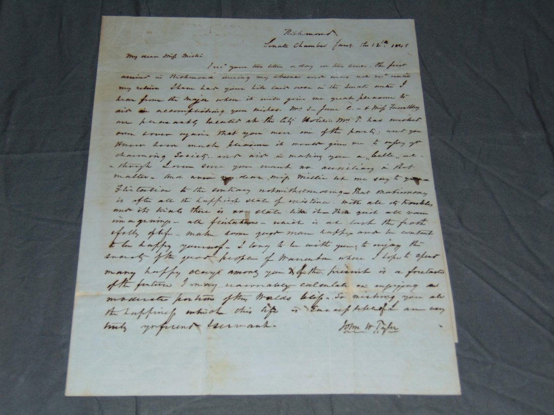 Tyler, John. A. L.S. (1 of 3)