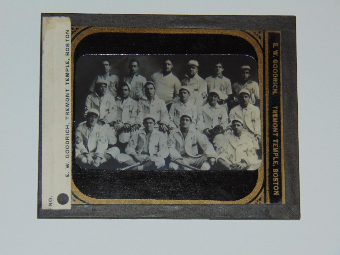 19/20th Century Baseball Glass Lantern Slide (1 of 1)