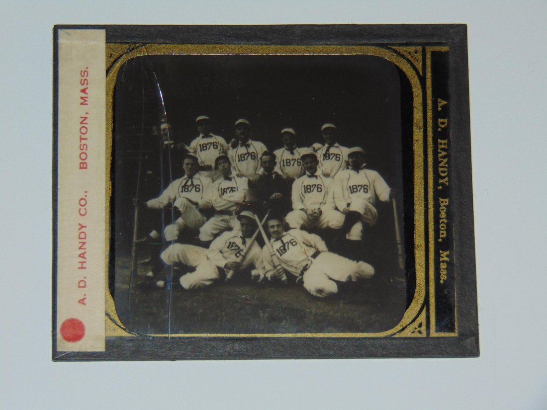19/20th Century Baseball Glass Lantern Slide (1 of 2)