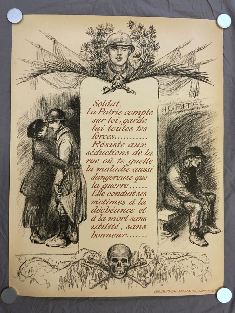 World War One. Soldat La Patrie. Steinlen. (1 of 1)