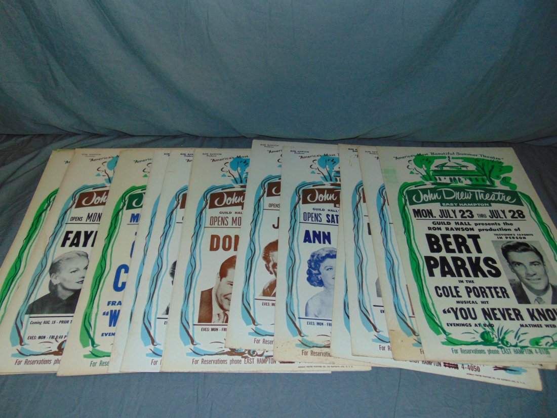 Lot of John Drew Theatre Window Cards (1 of 3)