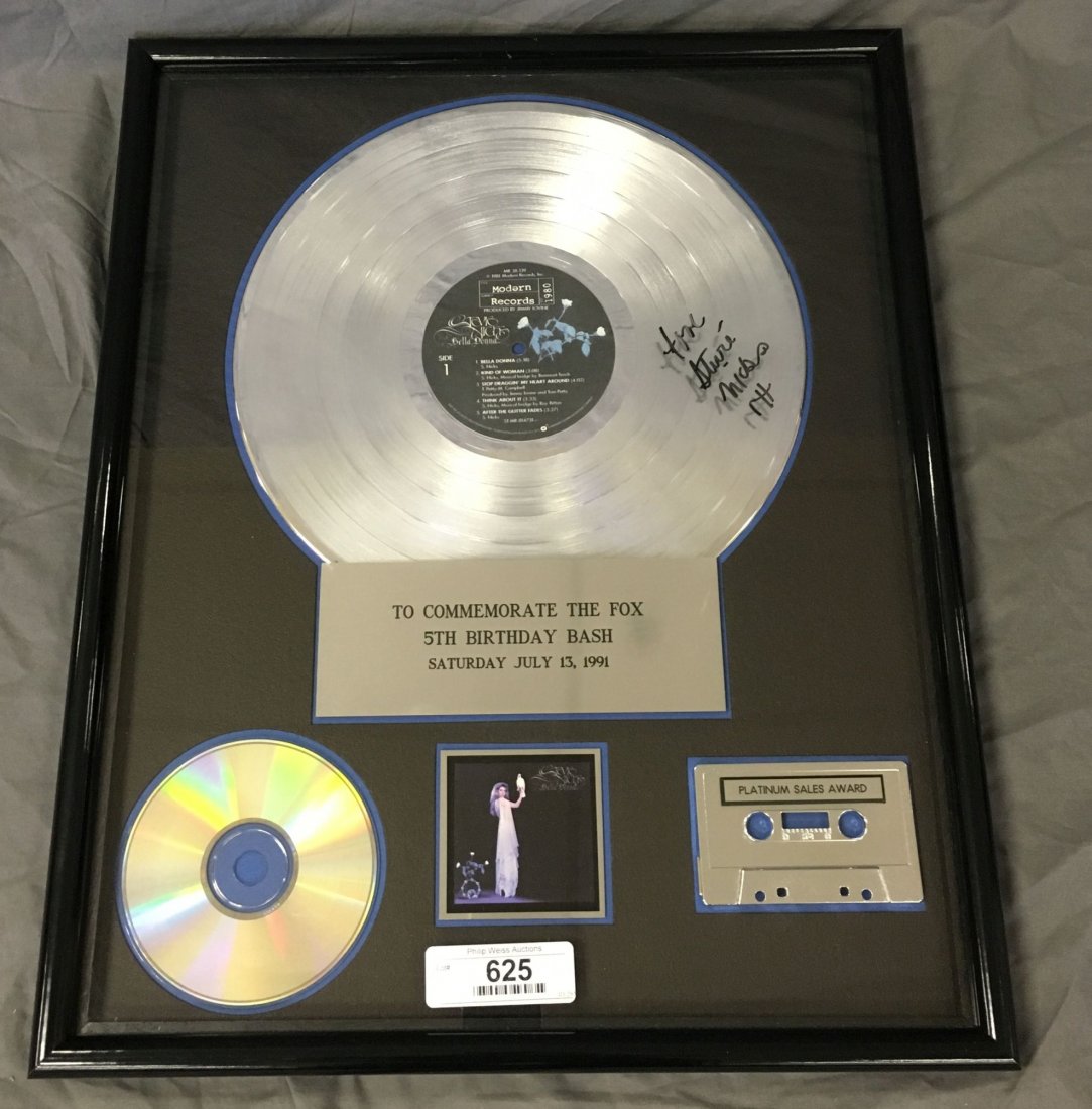 Stevie Nicks Signed Record Award (1 of 2)
