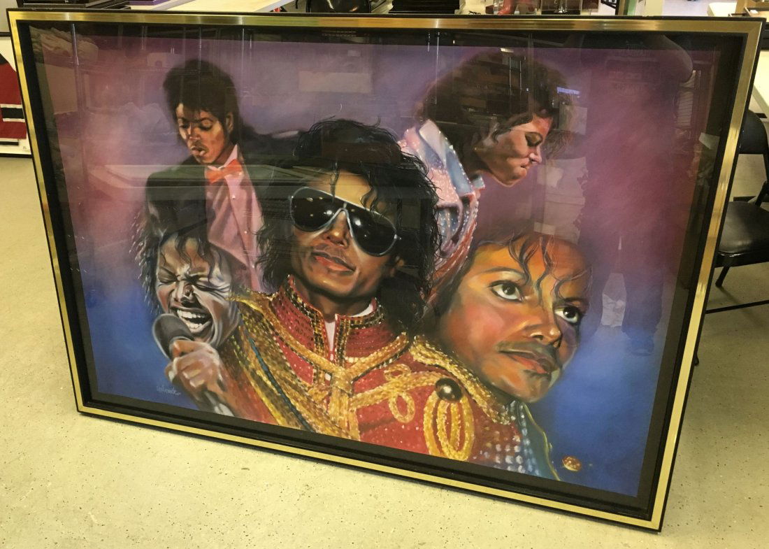 Huge Michael Jackson Painting by Sheila Wolk (1 of 2)