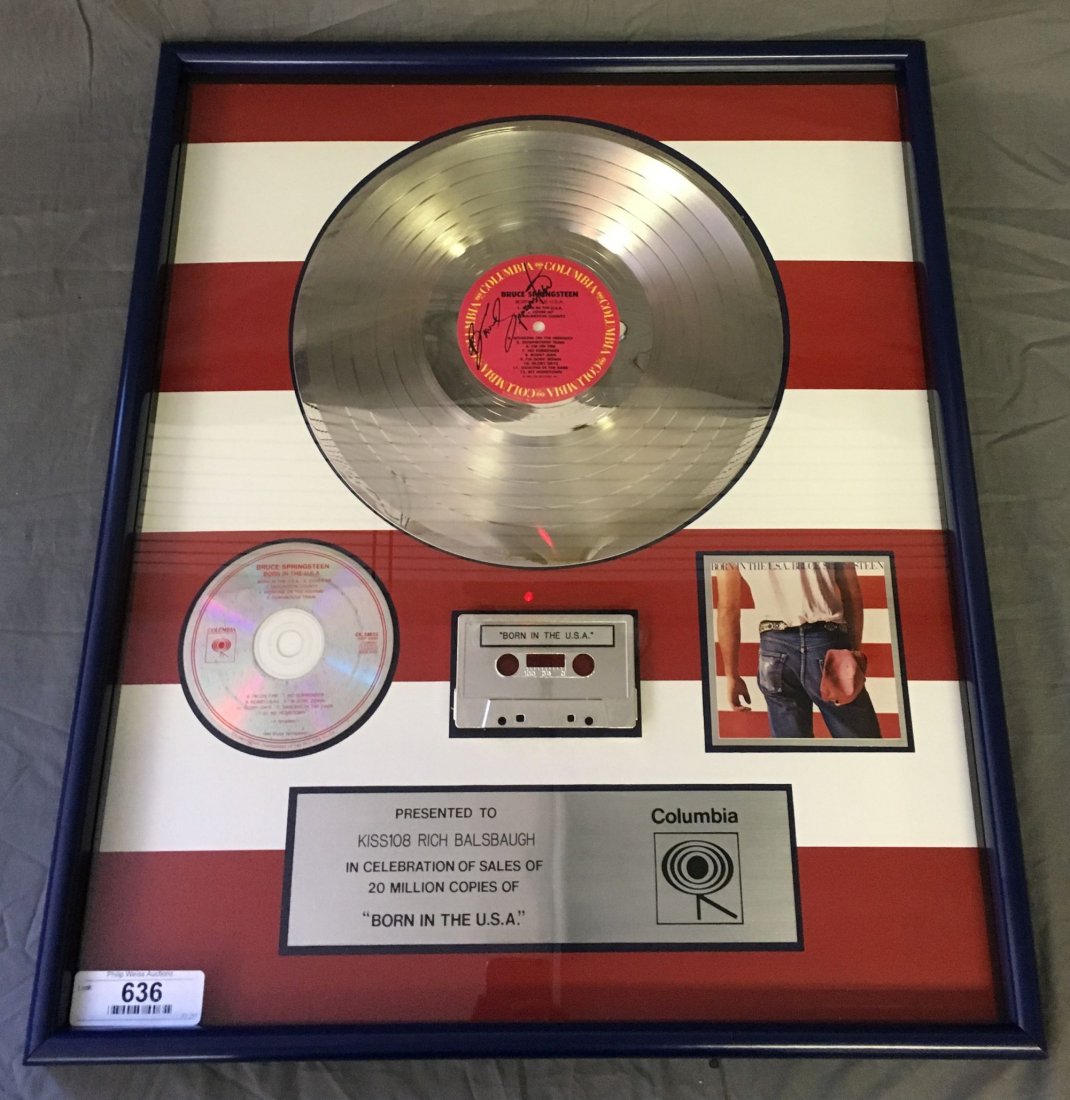 Bruce Springsteen "Born In The USA" Award (1 of 2)