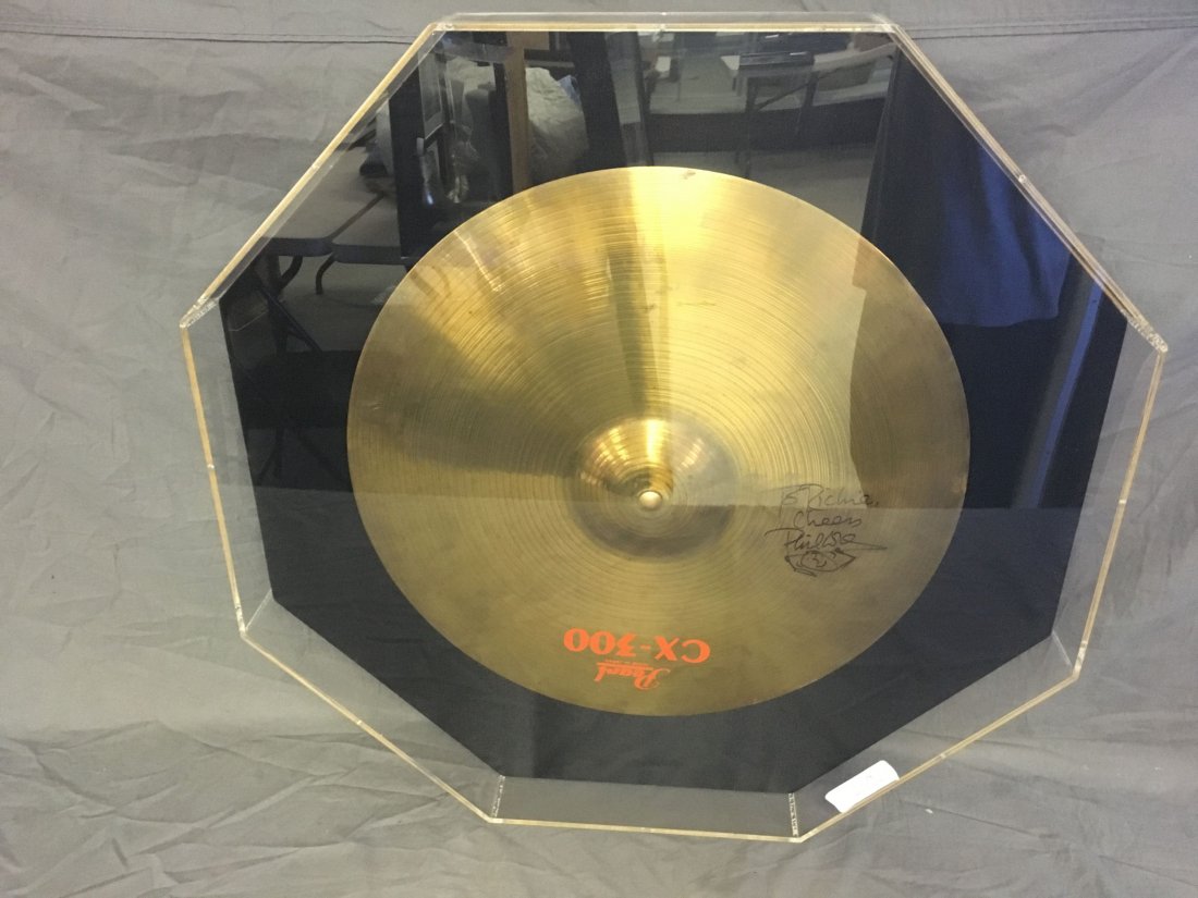 Phil Collins Signed Pearl Cymbal #CX-300 (1 of 2)