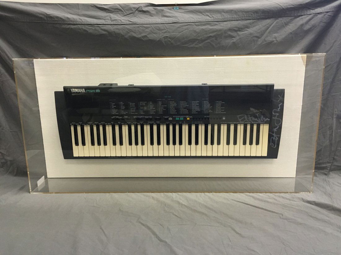 Elton John Signed Yamaha PSR-19 Keyboard (1 of 3)