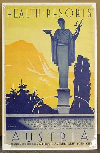 TRAVEL POSTER, 1930'S AUSTRIA