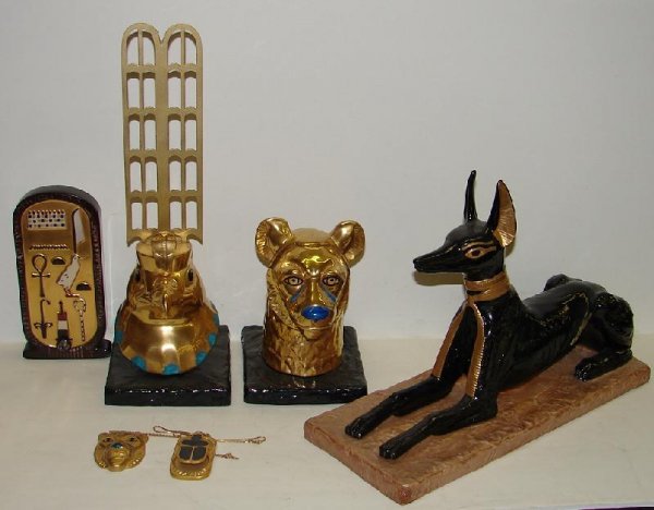 6 BOEHM PIECES TREASURES OF TUTANKHAMUN
