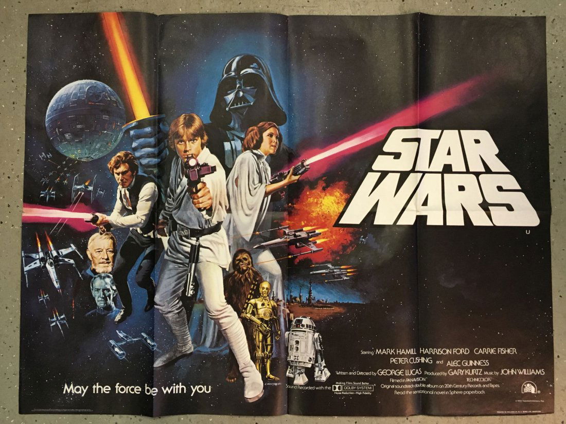 Star Wars 1977 British Quad Poster, Style C (1 of 6)
