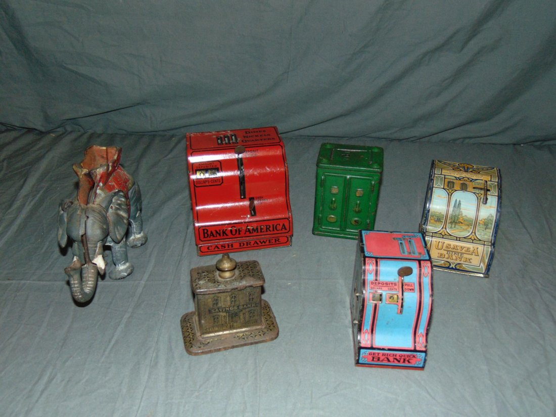 Assorted Coin Bank Lot (1 of 2)