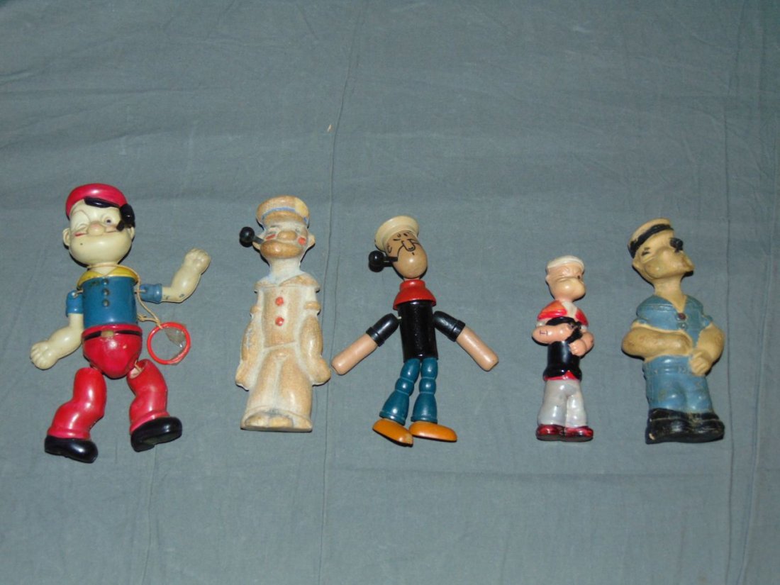 Vintage 5 Piece Popeye Figure Lot (1 of 5)