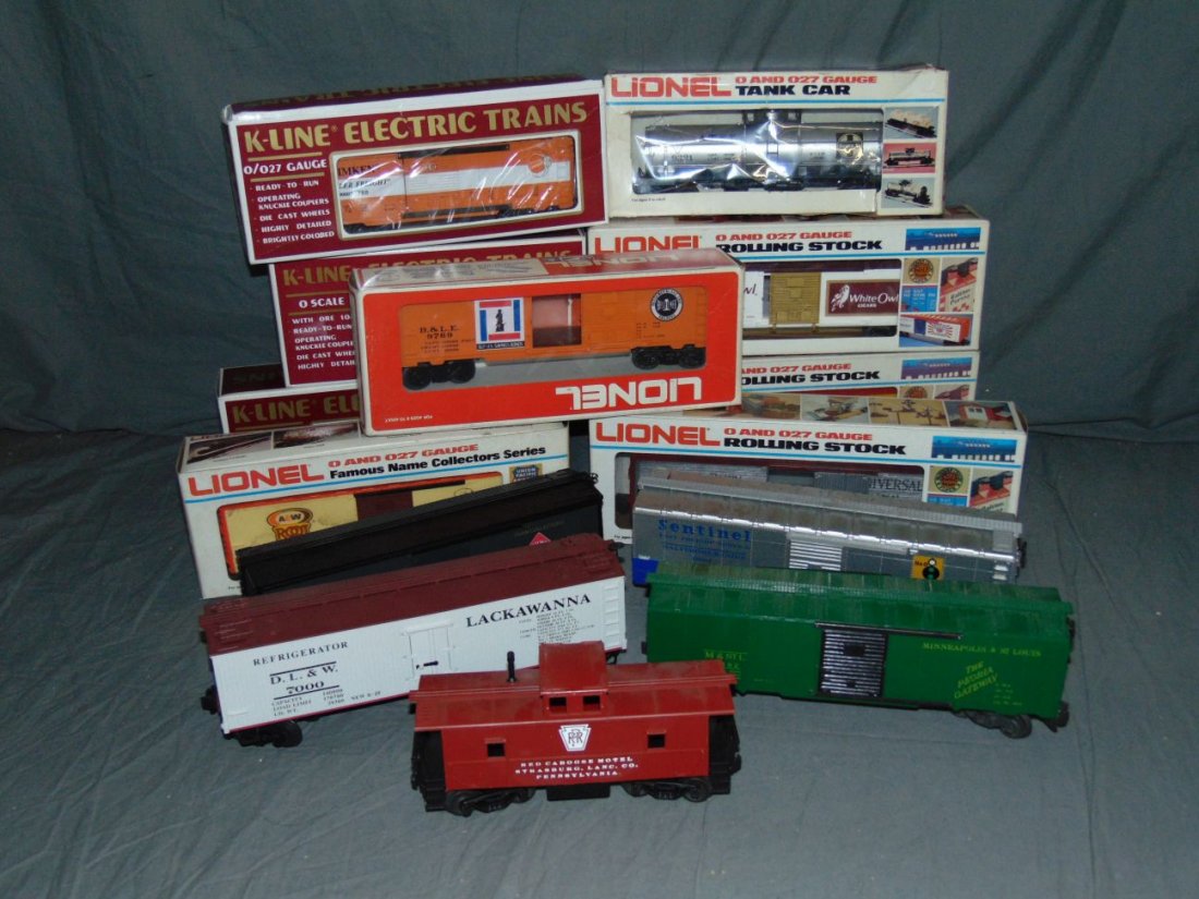 Lionel Boxed MPC Freight Cars and K-Line Cars (1 of 3)
