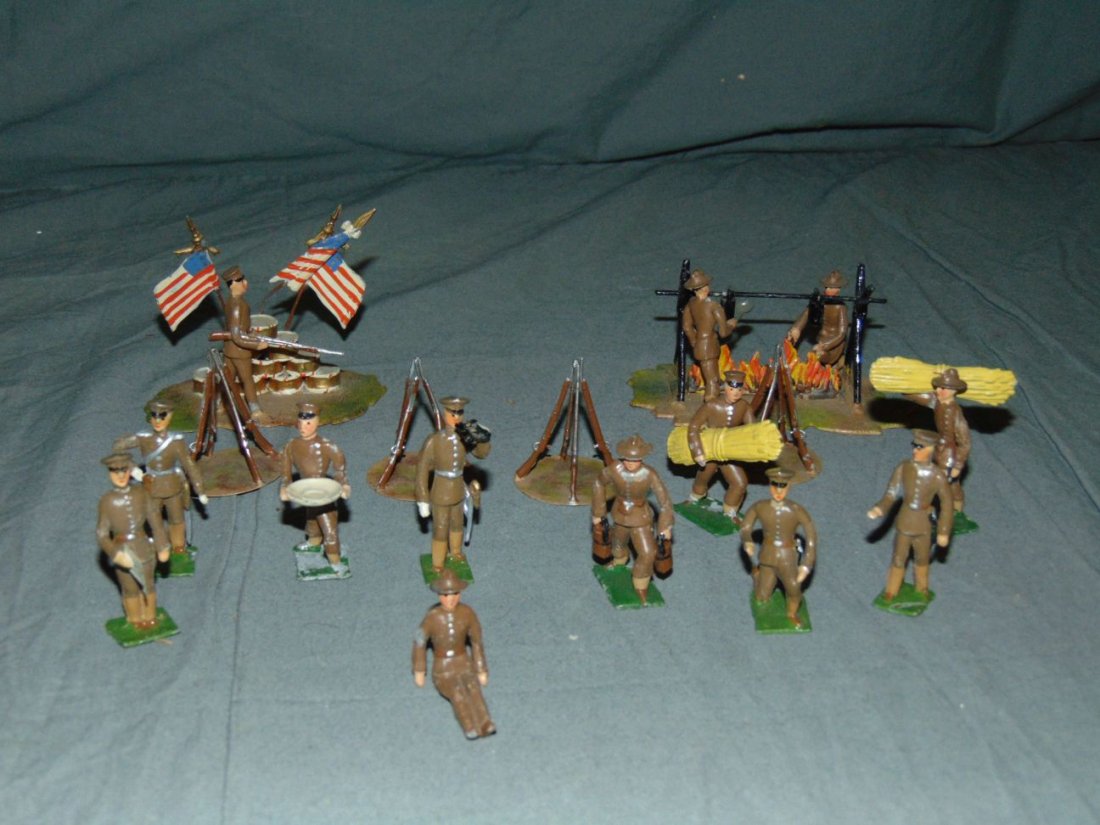 Heyde Soldier Encampment.: Includes Campfire, Gun Racks etc. From the Howard Gries Collection.