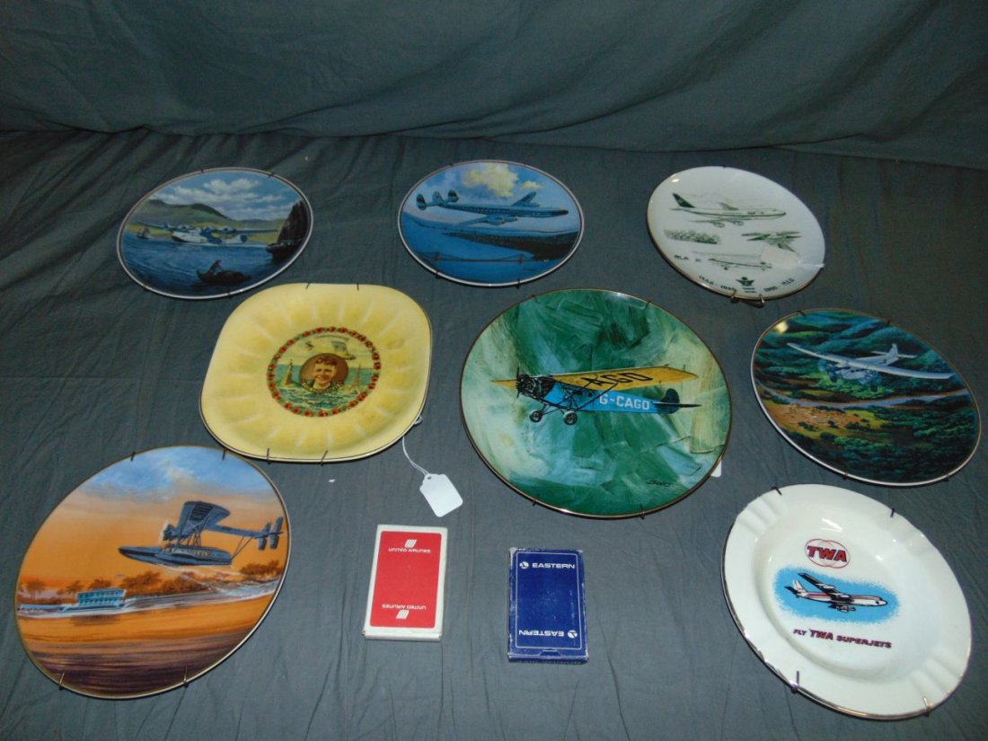Collectible Aircraft Aviation Related Plates (1 of 7)