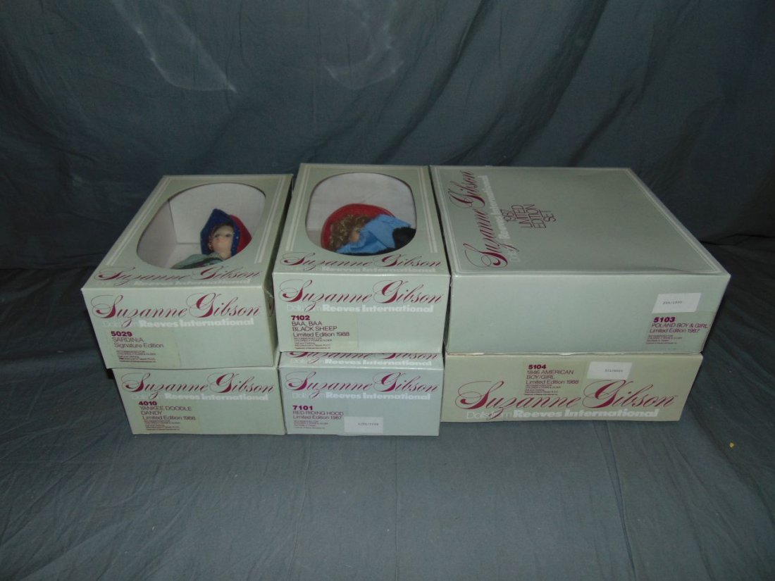 Lot of 6 Suzanne Gibson Dolls (1 of 3)