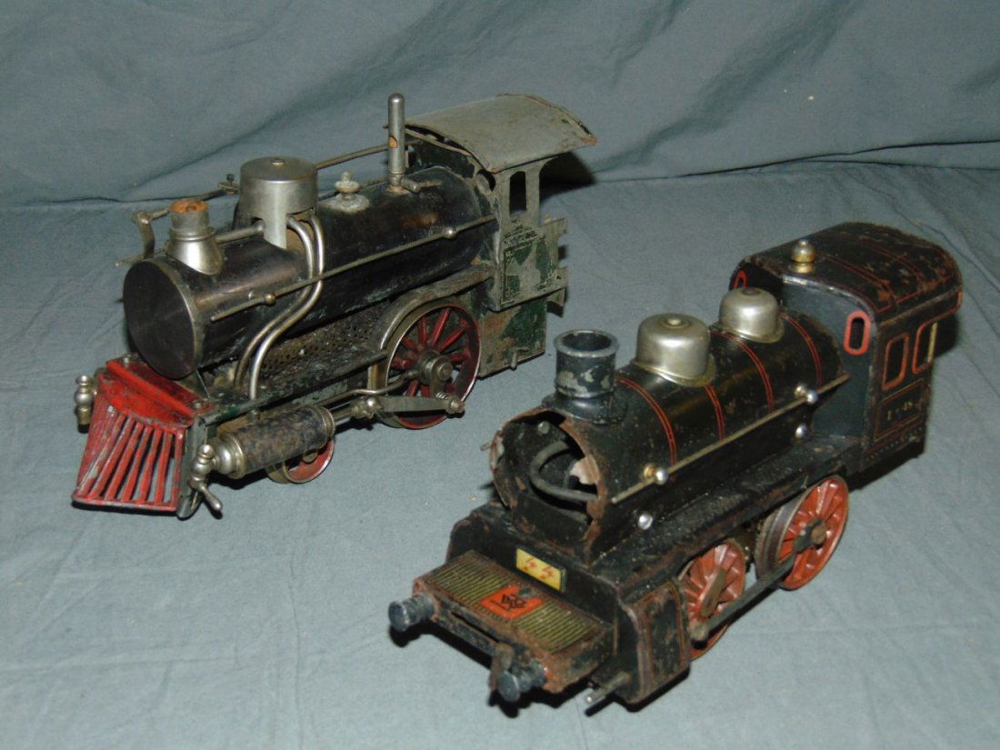 Two Early European Train Engines (1 of 3)