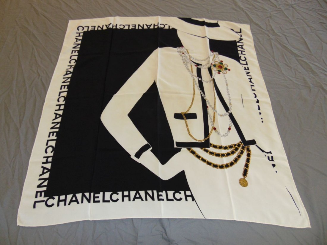 Chanel Silk Scarf. (1 of 4)