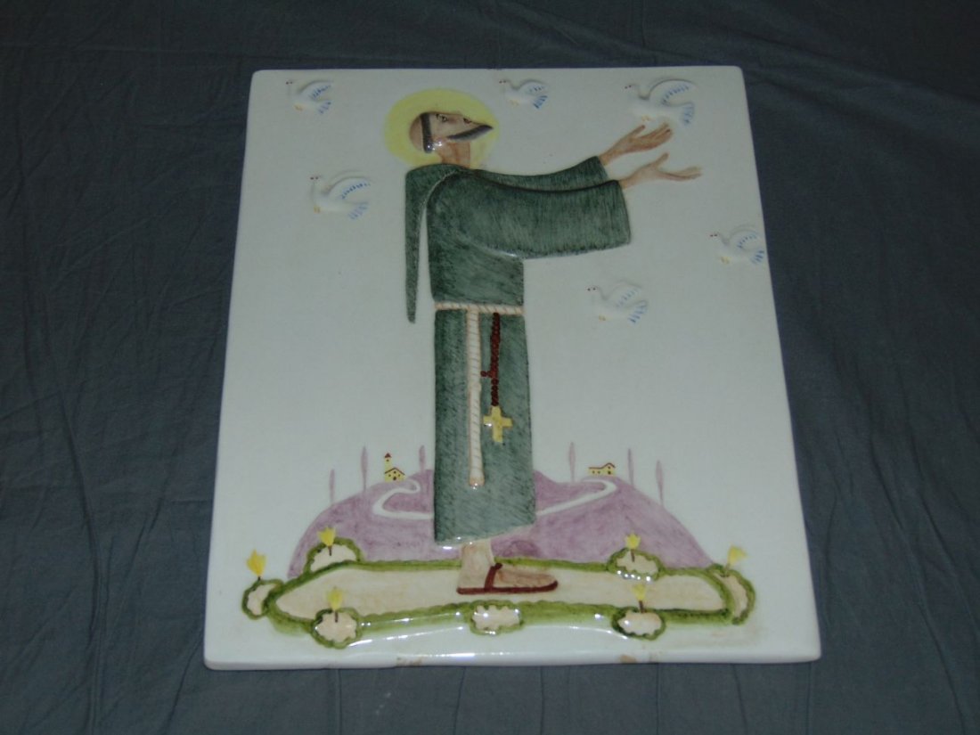 Italian Porcelain Plaque. (1 of 5)