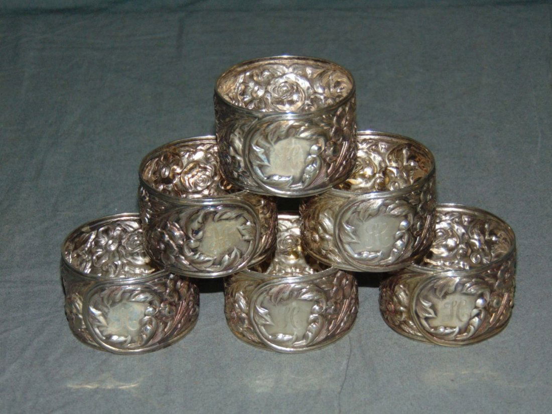 Kirk and Sons Sterling Napkin Rings. (1 of 4)