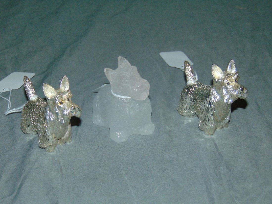 Christolfe and Daum Dogs.  Lot of 3. (1 of 4)