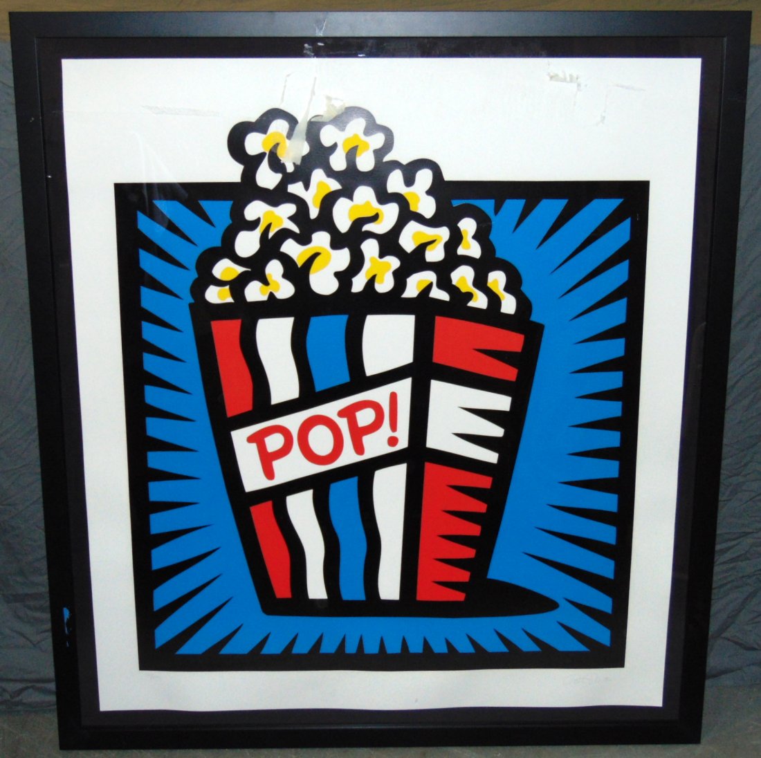 Burton Morris "Pop" Signed Serigraph, Blue (1 of 5)