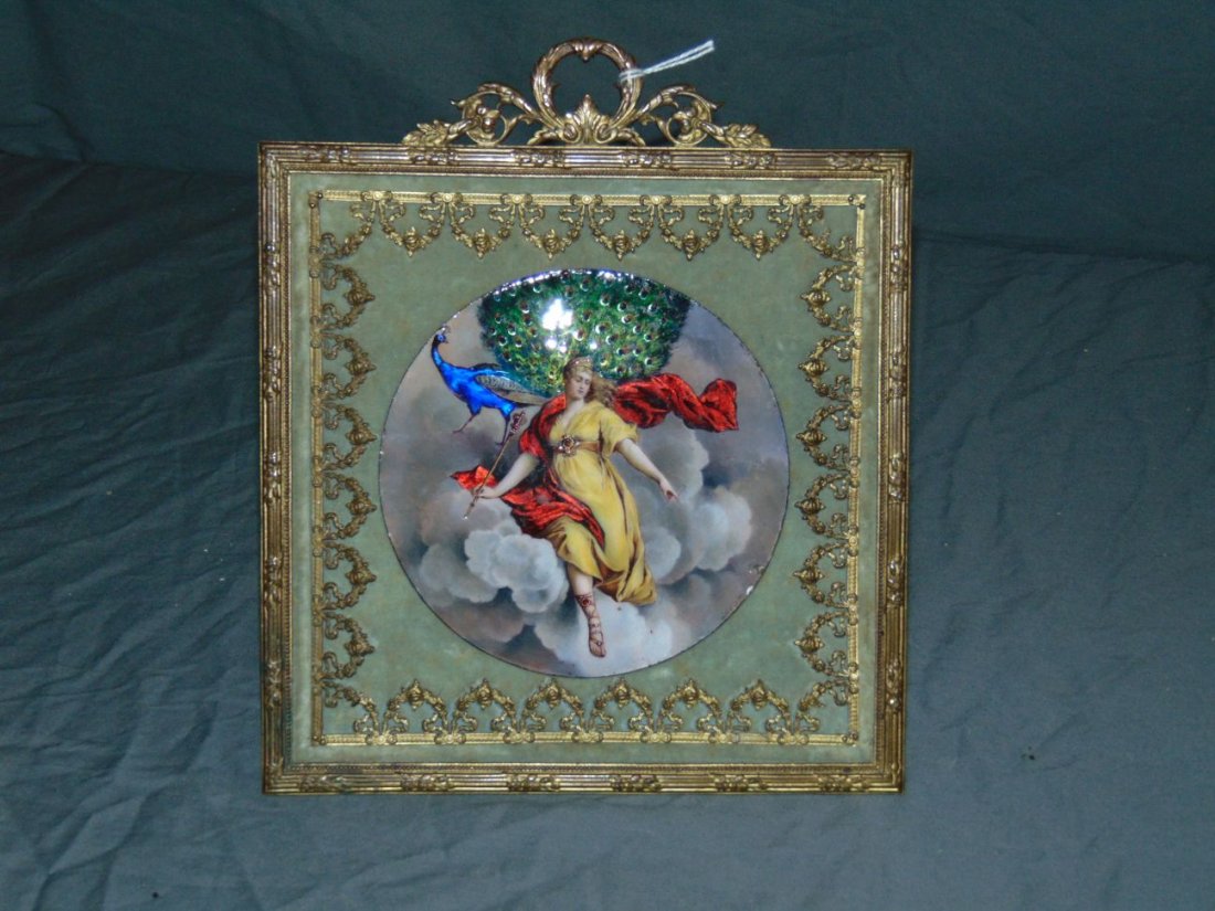 Enameled and Copper Handpainted Plaque (1 of 4)