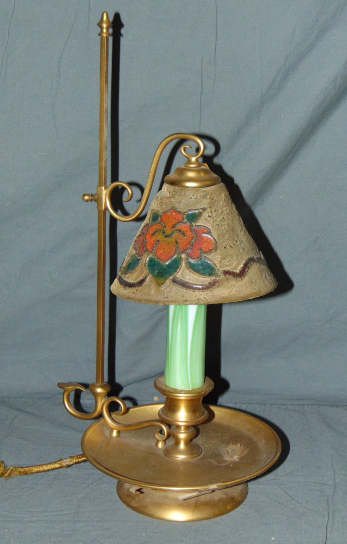 Tiffany Furnaces Candlestick Lamp, 14 1/2" Tall (1 of 8)