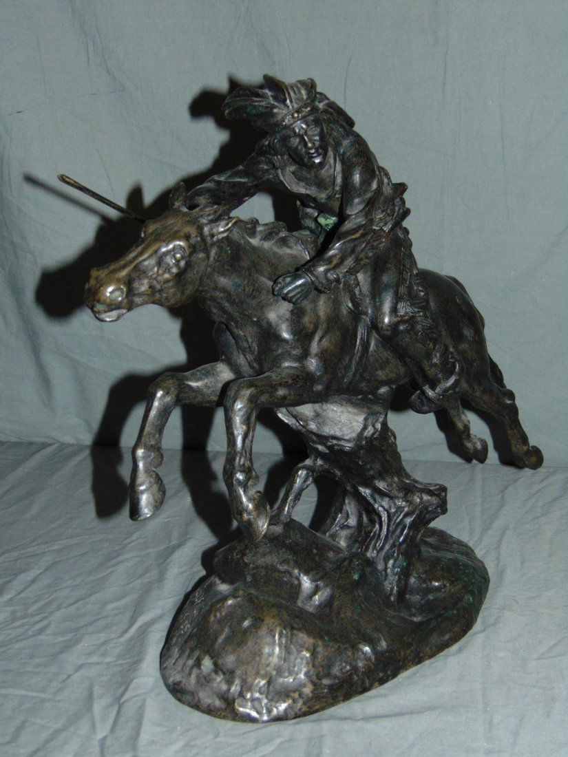 Antoine Bofill Figural Bronze Indian Warrior (1 of 7)