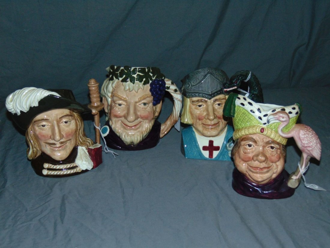 Royal Doulton Toby Mugs. Lot of 4. (1 of 7)