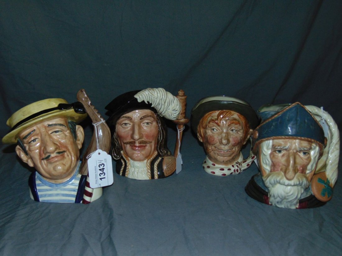 Royal Doulton Toby Mugs. Lot of 4. (1 of 7)