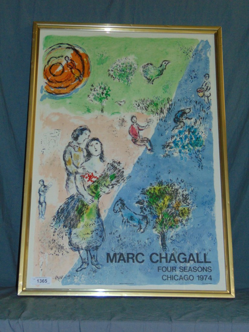 Marc Chagall 1974 Four Seasons Lithograph (1 of 5)