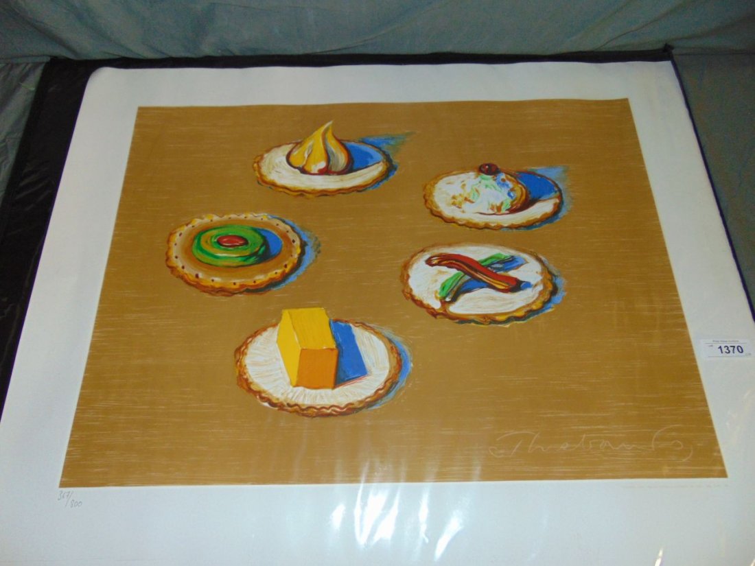 Wayne Thiebaud, "Crackers" Ltd Ed Lithograph (1 of 6)