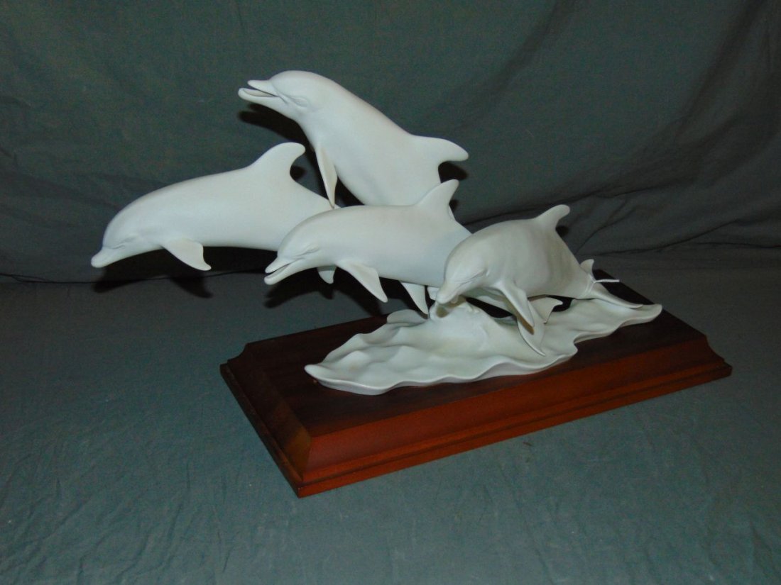 Kaiser Porcelain Leaping Dolphin Group. (1 of 5)