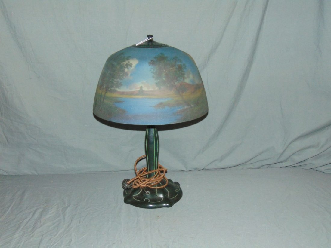 Moe Bridges Reverse Painted Table Lamp (1 of 4)