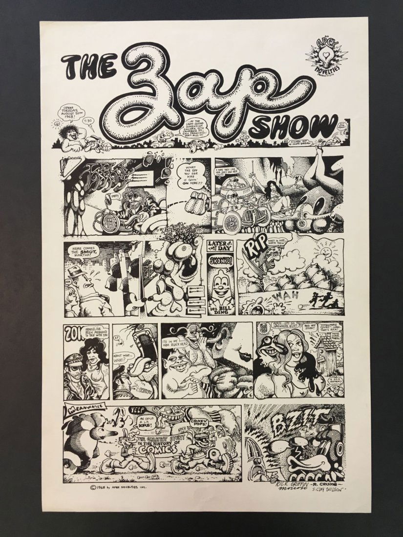 The Zap Show Poster, 1968 Crumb, Griffin (1 of 6)