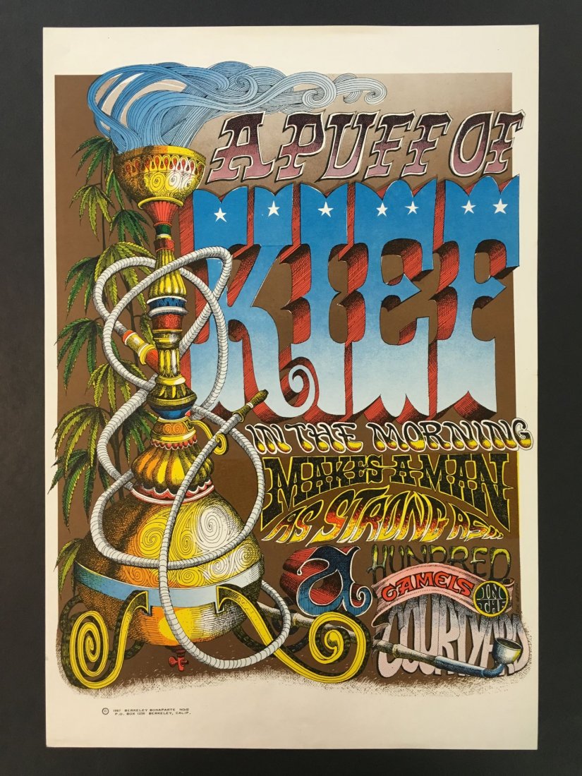 1967 Rick Griffin Head Shop Poster Canablis
