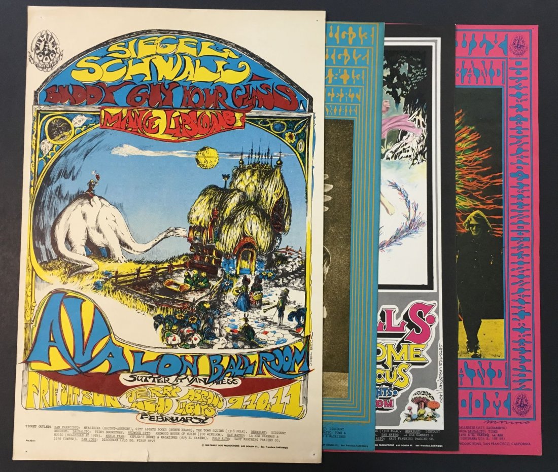 (4) 1967 Family Dog Avalon Concert Posters (1 of 10)