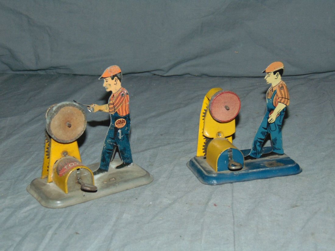 2 Tin Litho Windup Girard Mechanical Toys (1 of 2)