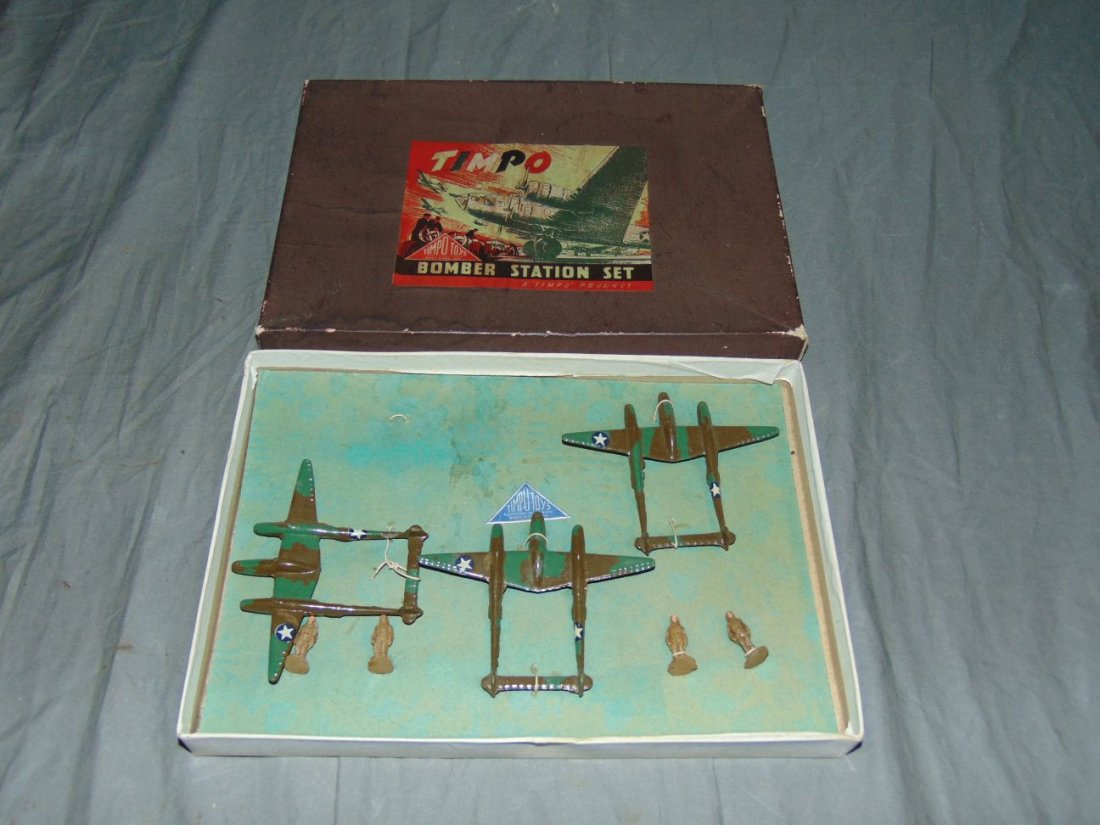 Timpo Toys, Boxed Bomber Station Set (1 of 4)