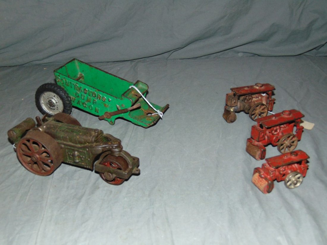 Cast Iron Toy Vehicle Lot. (1 of 2)