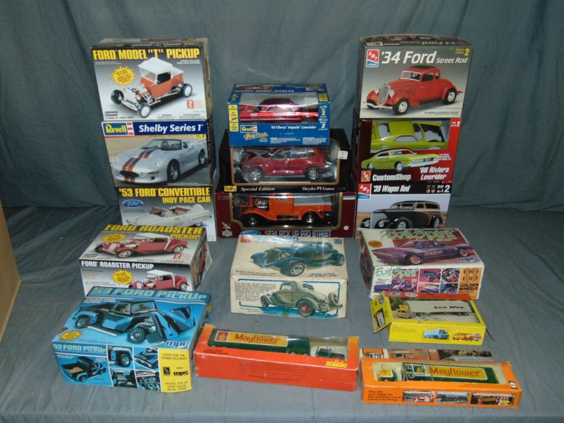 Lot of Model Car Kits and Built Up Kits (1 of 4)