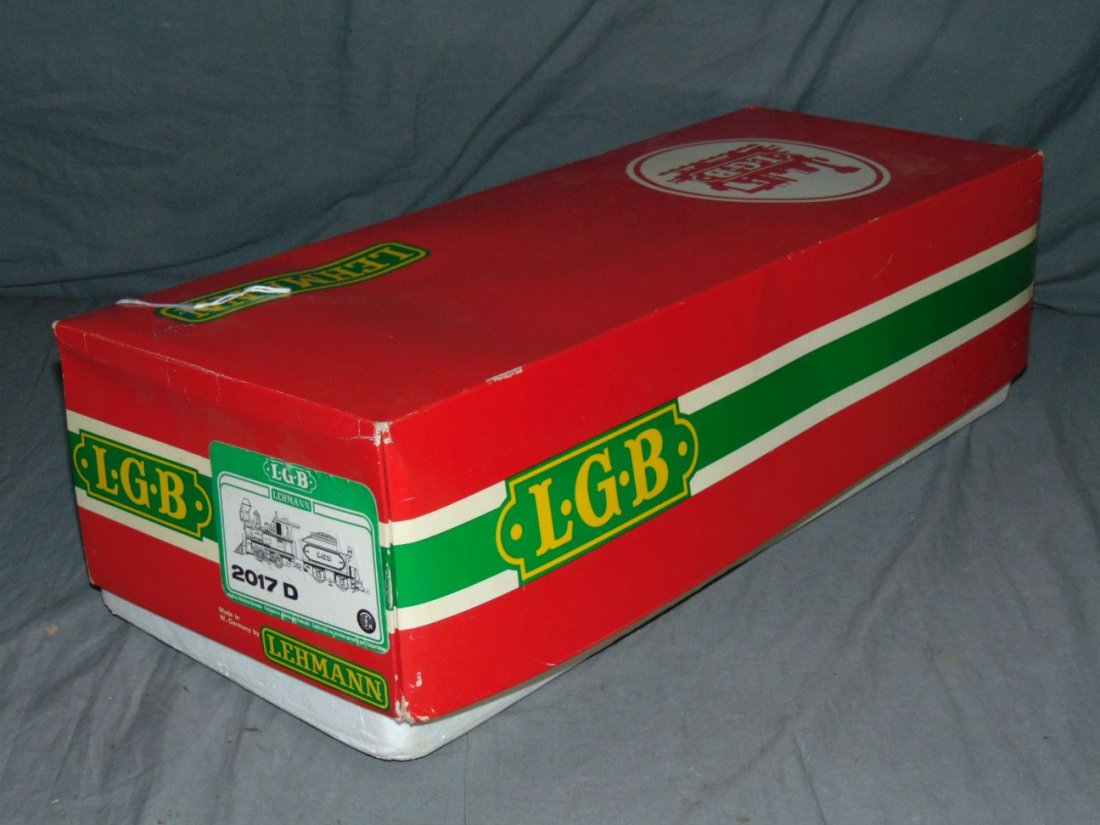 LGB "G" Gauge 0-4-0 Steam Engine and Tender: #2017D. Boxed.