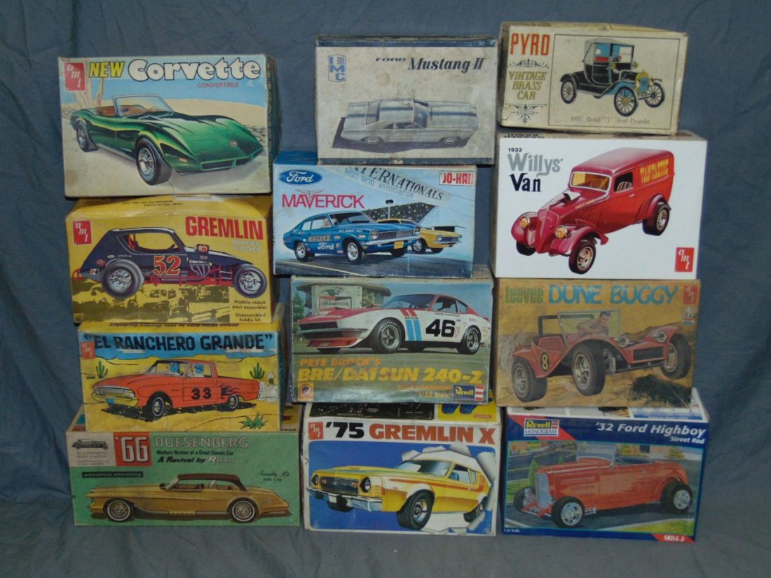 Lot of 12 Model Car Kits (1 of 1)