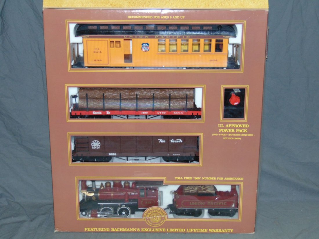 Bachmann "G" Scale Big Hauler Train Set: Praire Flyer Old Time Set.