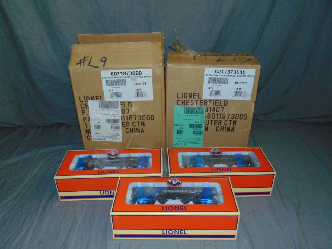Lionel MPC Lot of 9 C&O Offset Hoppers & More (1 of 4)